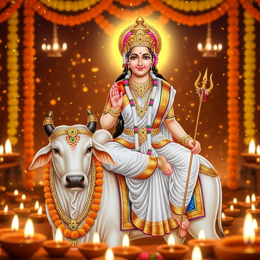 Mahagauri Mata: Festivity, Devotion, and Divine Light
